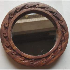 Miroir rond décoratif pour un style mural moderne, design élégant, améliorant le salon, la chambre à coucher, le couloir et l'entrée, fournisseur indien - Product Image 3
