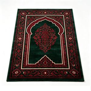 Alfombra de Nailon para <span class=keywords><strong>Mezquita</strong></span>, Rollo de Alfombra de Pared a Pared, Antibacteriana, Resistente al Desgaste, Alfombra de Oración Islámica Geométrica para Proyectos de Mezquitas - Product Image 1