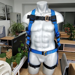 CGLX高品質安全帯5点式ポリエステル全身安全帯ベルト、ダブルランヤード付き安全帯 - Product Image 3