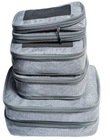 OEM ODM - Cubes de rangement de haute qualité en nylon compressible, légers, écologiques et durables - Ensemble de 3 pièces - Organisateur à double fermeture éclair
