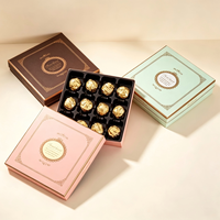 Premium Schokoladenbox mit Boden und Deckel Umweltfreundliche Papier-Geschenkboxen Individuell Bedruckte Süßigkeiten-Verpackungsbox für Schokoladengeschäfte