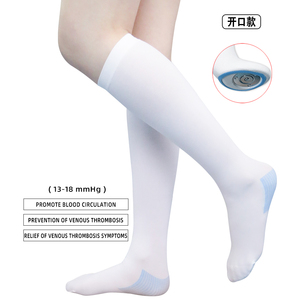 Kaos Kaki Kompresi <span class=keywords><strong>Anti</strong></span> Emboli dengan Logo Custom untuk Wanita, Setinggi Paha di Atas Lutut, Unisex 15-20 MmHg, Stoking <span class=keywords><strong>Anti</strong></span> Trombosis - Product Image 5