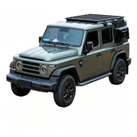 Barres transversales de toit en aluminium sur mesure, panier de toit robuste pour bagages, porte-bagages tout-terrain 4x4, boîte de toit pour SUV Beijing 212