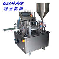 Machine de remplissage et de scellage rotative pneumatique entièrement automatique à grande vitesse, certifiée CE, pour gobelets, canettes en papier, boissons et produits chimiques