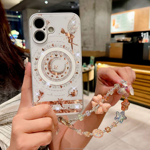 Nouvelle coque de téléphone Cove pour téléphone 16 15 <span class=keywords><strong>14</strong></span> 11 Pro mignon diamant fleur papillon fée étincelant support support 3D housse de téléphone - Product Image 3