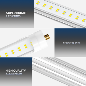 Indoor Lighting Etl Ce Rohs 90W 8FT T8 <b>LED</b> <b>Tube</b> with Double Row <b>LED</b> 110-277v for Wholesale Supermarket Workshop <b>Led</b> Bulbs - Product Image 5