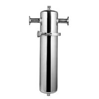 Séparateur de boîtier de filtre à gaz naturel en acier inoxydable 304/316L avec sortie d'entrée aux normes sanitaires 3A DN50