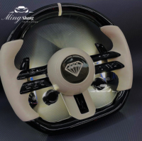 Volant en fibre de carbone pour Mercedes Benz A35 A45 C63 C43 E53 E63 G63 G500 G55 S63 GLE63 GLA45 W223 W213 W205 W204