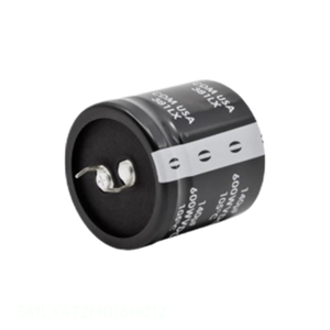 Distribuidor Autorizado, Condensador de Aluminio con Orificio Pasante 4700UF 20% 16V SNAP TH 381LX472M016H012 4700 uF - Product Image 1