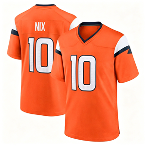 Maillot de football américain pas cher avec broderie # 10 Bo Nix Maillot Denver pour hommes - Product Image 5