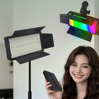 Panneau lumineux vidéo LED PRO 300 RGB avec perles lumineuses pour diffusion en direct, lumière d'appoint 3200-6500K