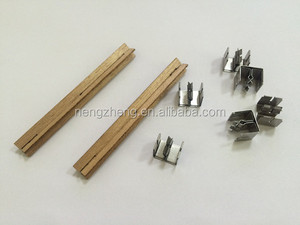 Support métallique pour mèche de bougie en bois à motif croisé / Support métallique pour mèche de bougie avec base en métal - Product Image 5