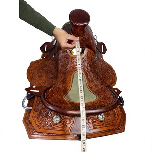 Selle de course anglaise en cuir véritable sur mesure BS International avec arceau en bois, selle de luxe pour cheval, bride de cheval durable pour l'équitation - Product Image 6