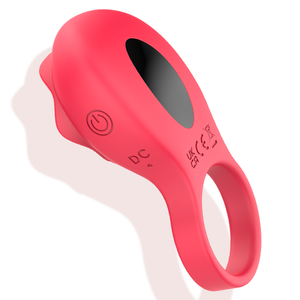 Đồ chơi tình dục rung, vòng dương vật bằng silicon, kích thích âm vật, dành cho cặp đôi, đeo được, hình hoa hồng, dành cho nam giới. - Product Image 3