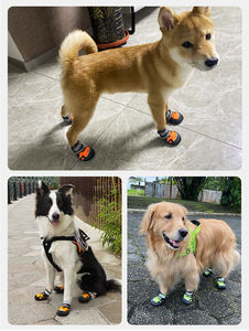 खुशी फैशनेबल और लोकप्रिय पालतू जूते और मोजे सांस लेने योग्य और टिकाऊ आउटडोर हाइकिंग वाटरप्रूफ कुत्ते के जूते और मोजे - Product Image 6