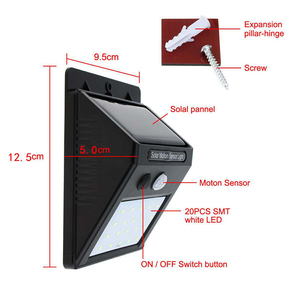 Precio bajo electrónica <span class=keywords><strong>jardín</strong></span> decorativo <span class=keywords><strong>Hotel</strong></span> de lujo LED luz de pared al aire libre lámparas de pared solar LED interior - Product Image 2