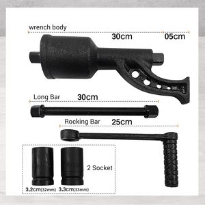 Llave Universal <span class=keywords><strong>para</strong></span> Ahorrar Esfuerzo <span class=keywords><strong>para</strong></span> Aflojar y Apretar Pernos de Ruedas, Extractor de Tuercas <span class=keywords><strong>para</strong></span> <span class=keywords><strong>Camiones</strong></span>, Autobuses y Vehículos Pesados - Product Image 5