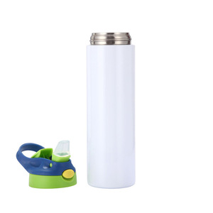 Bouteille isotherme pour enfants en acier inoxydable 304, 12oz 20oz, avec paille, pour voyage, modèle transfrontalier - Product Image 2