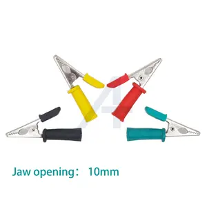 JIALUN high quality nickel plated copper alligator clip for crafts small 10Amp crocodile clip