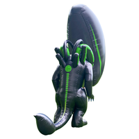 Costume gonflable en PVC épaissi, tête de Xenomorph, costume de monstre gonflable pour adulte, costume de cosplay pour Halloween, mascotte de fête