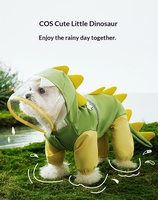 Vêtements imperméables pour chien, forme de dinosaure 3D, protection intégrale du corps, imperméable réfléchissant pour Golden Retriever, Teddy, chiot