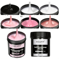 Étiquette personnalisée du fournisseur OEM vente en gros 100g/150g acrylique liquide constructeur dur vernis à ongles 18 couleurs LED UV Gel ongles concepteur