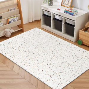 Alfombra de juego de rompecabezas de espuma ABST, alfombrilla de juego de espuma suave EVA entrelazada con bordes, alfombrilla de juego de espuma de 6 azulejos para niños pequeños y niños - Product Image 6