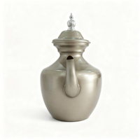 Bouilloire à thé tibétaine multifonctionnelle en aluminium de qualité alimentaire, poignée ergonomique pour les cérémonies culturelles tibétaines, cuisine à domicile, restaurant