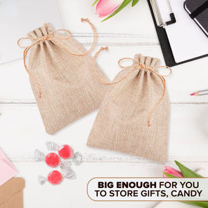 販促用米香辛料ハーブクリスマスギフト多目的再利用可能小型巾着コーヒー袋ジュート - Product Image 4