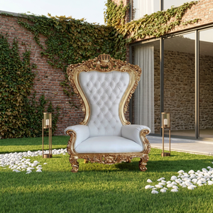 Ensemble de canapé convertible de luxe royal à une place avec structure en teck, coussin moelleux et design élégant pour salon - Product Image 3