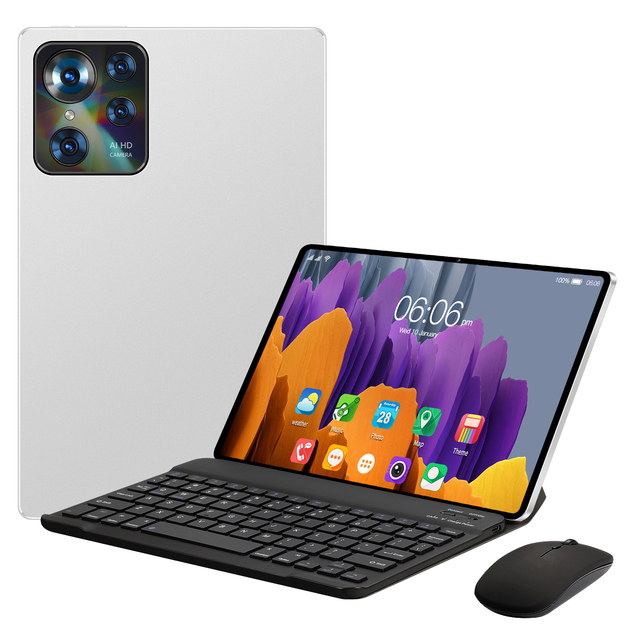 Factory Wholesale Global Version PAD 8 MAX ROM 8G RAM 128GB Big Battery Android 13 Educational Tablet Pc With Keyboard Pen Mouse