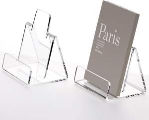 Support de présentation de livres en acrylique transparent poli et support de livres, porte-cartes postales, <span class=keywords><strong>chevalet</strong></span> pour œuvres d'art - Product Image 3