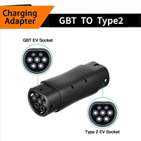 Adaptor GBT Tipe 2 Baru 32A 50A Pengisian Cepat Standar IEC 62196 Tahan Air IP54 Bersertifikasi CE Konektor EVSE Eropa Pengisian Daya EV