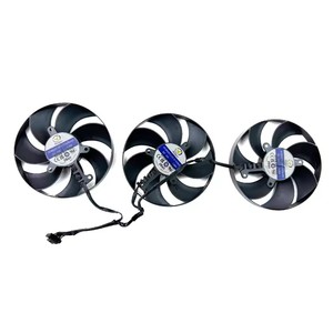 พัดลมระบายความร้อน105มม. 7PIN CF1015U12D 12V 0.55A RTX4090 <span class=keywords><strong>4080</strong></span>พัดลม GPU สำหรับ <span class=keywords><strong>Asus</strong></span> GeForce RTX4080 4090 <span class=keywords><strong>ROG</strong></span> Strix OC กราฟิกการ์ด - Product Image 2
