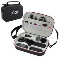 Custodia rigida personalizzabile in EVA per DJI Osmo Pocket 4, organizer portatile antiurto con tracolla e inserto in schiuma
