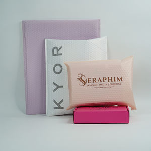 Sobres Acolchados Impresos en Rosa Dorado, Sobres Personalizados para Envíos de Productos de Cuidado de la Piel y Cosméticos - Product Image 6