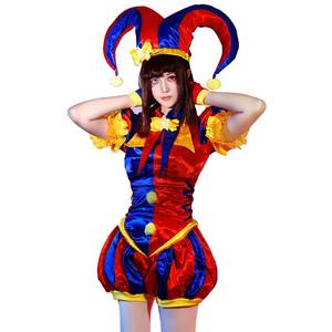 Disfraz de Payaso de Circo Digital para Mujer, Conjunto Completo de Cosplay para Halloween, Carnaval, Fiesta, Actuación en Escenario - Product Image 6