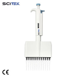 Pipeta de volumen ajustable de 8 canales SCITEK 0.5L ~ 300L OEM ISO CE Certificado Precisión ergonómica de más alto nivel Precisión - Product Image 3