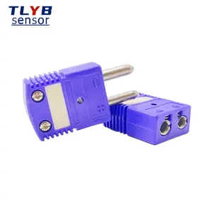 Plugue termopar K/J/T/E/N/R/S conector do cabo sensor de temperatura macho/fêmea SMPW Conector de medição de temperatura