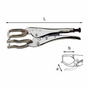 Pince autobloquante réglable en acier au carbone mâchoires de fourche CRV cuivre PVC poignées en plastique pour la préhension industrielle OEM personnalisable - Product Image 1