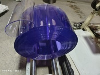 Rideau en bande de PVC polaire résistant aux basses températures anti-âge, épaisseur 2/3/4 mm -50 ℃ ~+60 ℃   Pour comptoirs de charcuterie, armoires réfrigérées, chambres froides