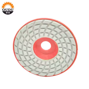 Vendita calda Ruota diamantata abrasiva da 5 pollici 4 pollici con bordo in marmo in granito cuscinetto per lucidare con chiusura a chiocciola in plastica personalizzabile - Product Image 3