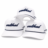 Gorra de Golf Impermeable de 5 Paneles con Perforación Láser, Bordado 3D en Relieve, Logotipo Personalizado, Rendimiento Deportivo, Secado Rápido, Unisex