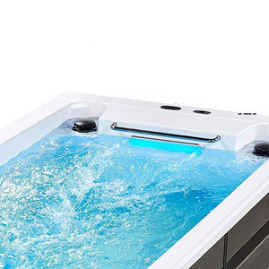 Biệt thự hộ gia đình trong nhà sang trọng mô-đun có thể điều chỉnh PVC thể thao dưới nước vô cùng hồ bơi với nhiệt độ không đổi - Product Image 5