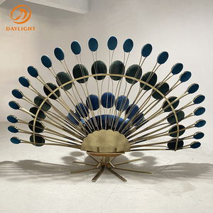Divano Tufted di Lusso in Stile Nordico per Soggiorno, Poltrona <span class=keywords><strong>Blu</strong></span> con Poggiapiedi, Replica di Arredamento Moderno per Esterni - Product Image 4