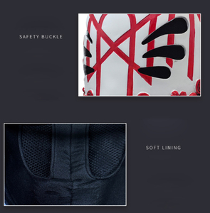 หน้ากากแฟนร็อกเกอร์ทำจากเรซินเปลือกหอยแข็งแบบมีเชือกผูกที่น่ากลัว - Product Image 5