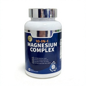 1000mg de Magnesio Vegetariano Natural, 120 Cápsulas, Marca Privada, Suplementos Vitamínicos para Adultos, Cápsulas de Glicinato de Magnesio 10 en 1 - Product Image 3