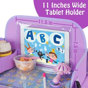 Échantillon gratuit Table de jeu d'activités pliable pour enfants, table de dessin pour tout-petits, plateau de voyage pour enfants en voiture - Product Image 5