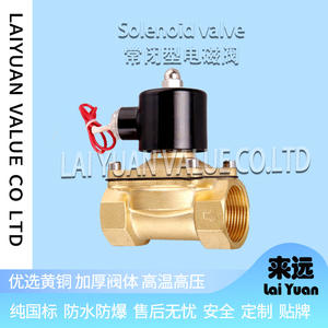 Válvula Solenoide Normalmente Cerrada de 220V y 24V CC, Control de Agua/Líquido/Gas, Una Entrada/Una Salida para Aplicaciones de Válvulas de Control de Agua - Product Image 2
