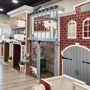Kid Wooden Town Pretend <strong>Play</strong> House <strong>Center</strong> Building Area Soft <strong>Play</strong> Equipment for Commercial Playground Indoor Role <strong>Play</strong> <strong>Center</strong> - Product Image 6